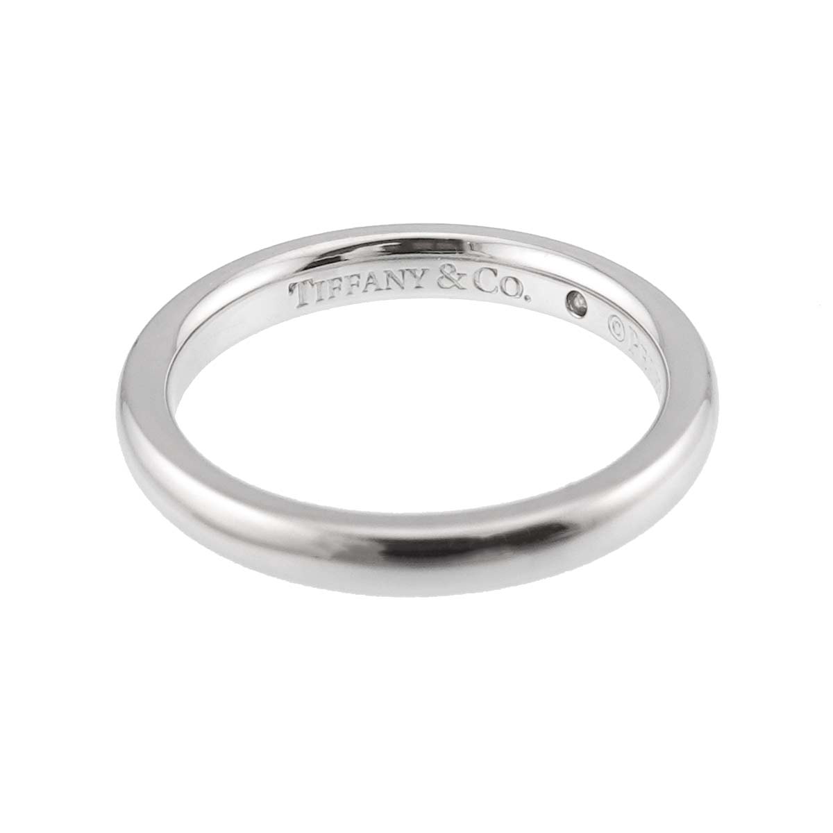 Stacking Band Ring Diamond 1P Platinum Size4.75-5(US)