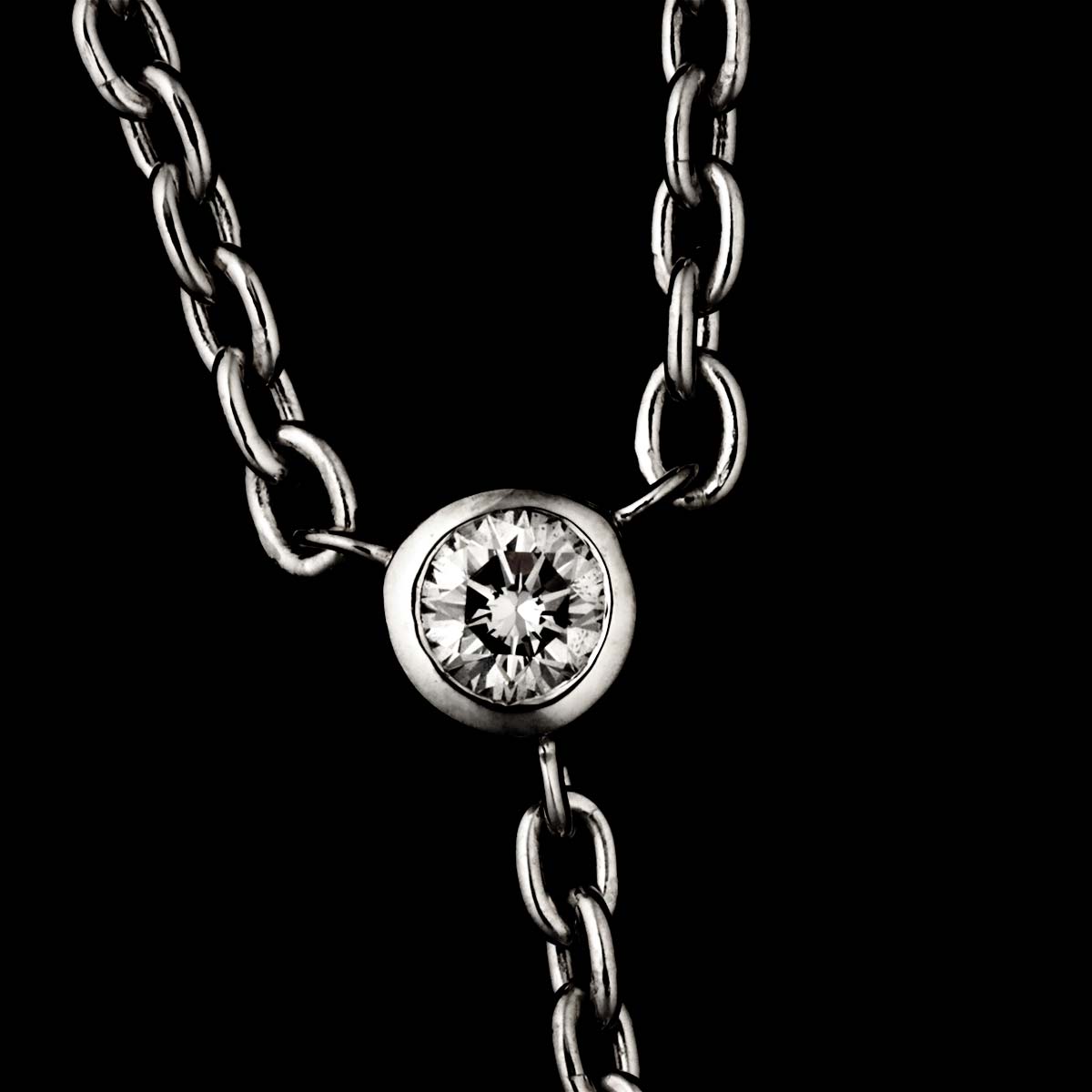 South Sea pearl Akoya Pearl Diamond Necklace 18K WG 750