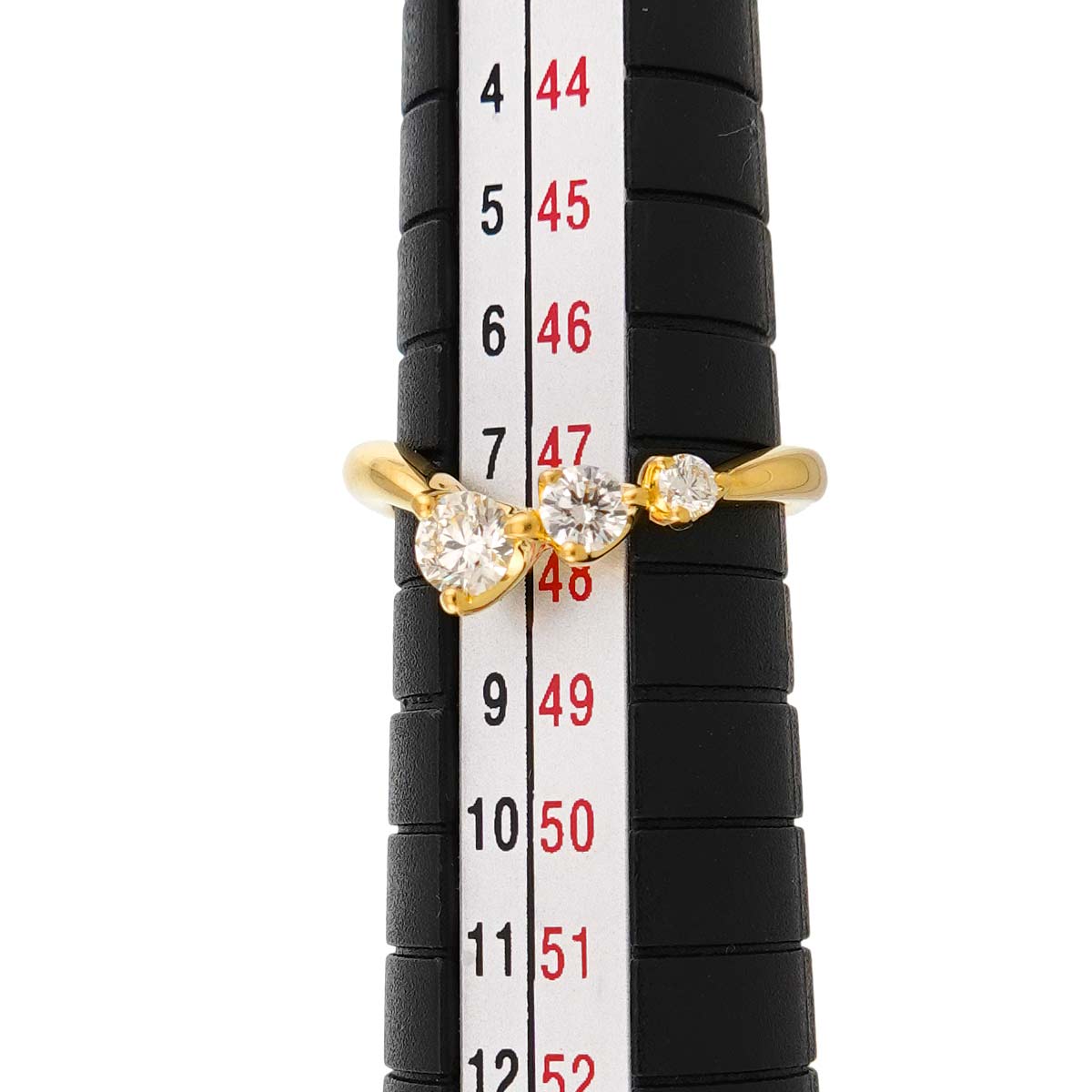 Diamond 0.36ct Ring 18K YG 750 Size4-4.5(US)