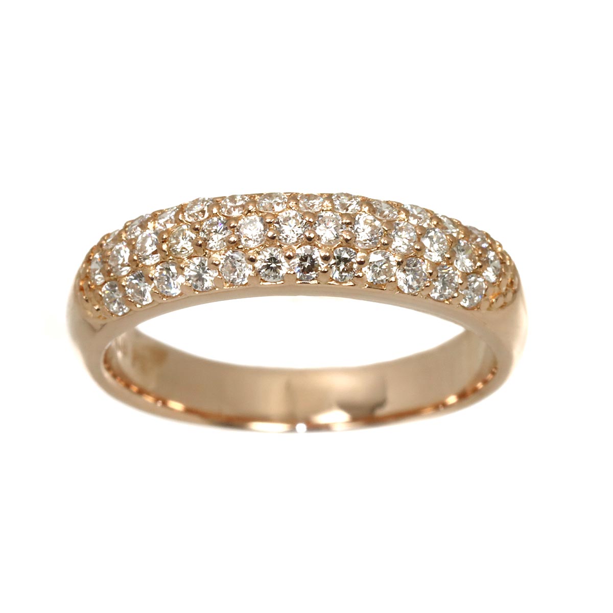 Diamond 0.41ct Ring 18K PG 750 Size3.75-4(US)