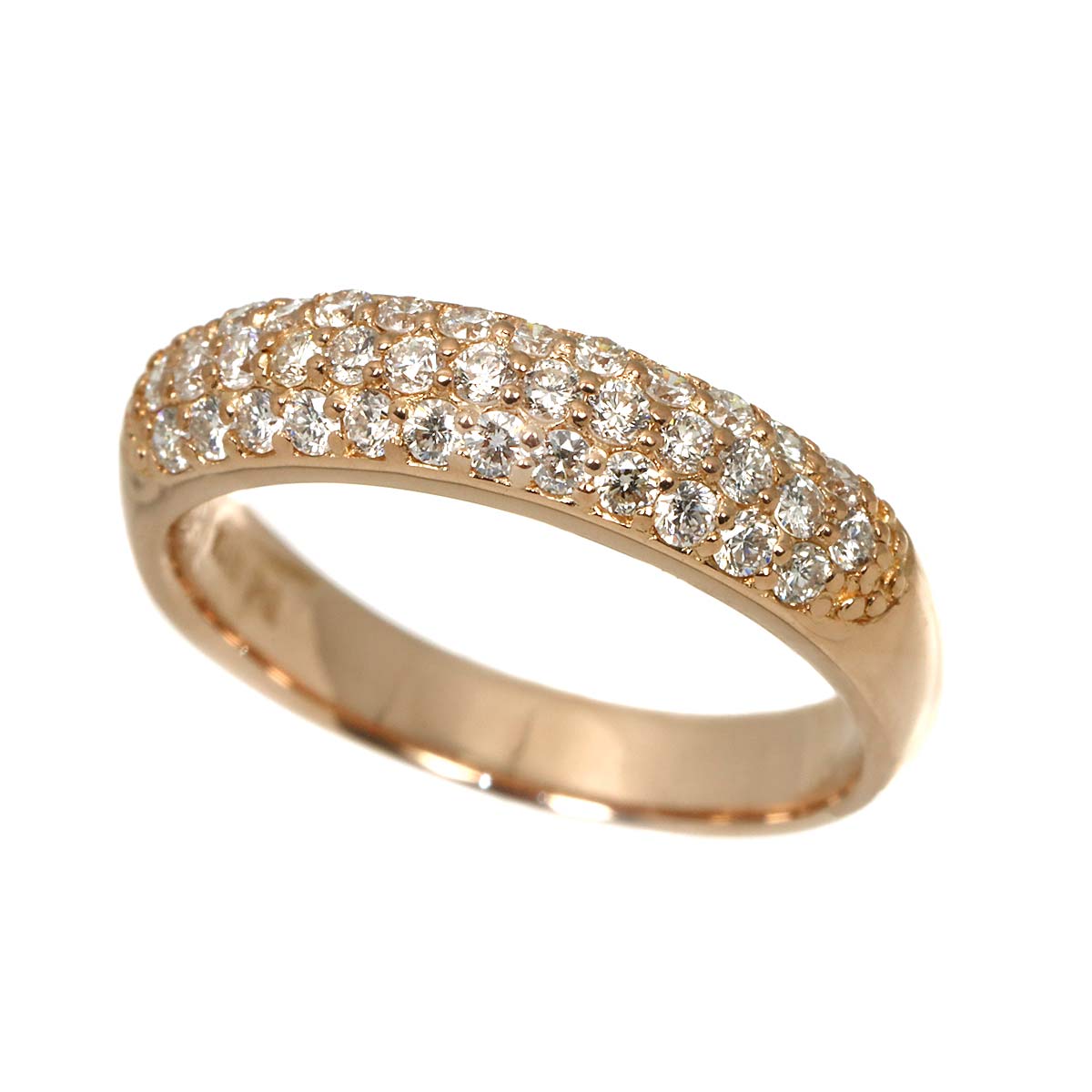 Diamond 0.41ct Ring 18K PG 750 Size3.75-4(US)
