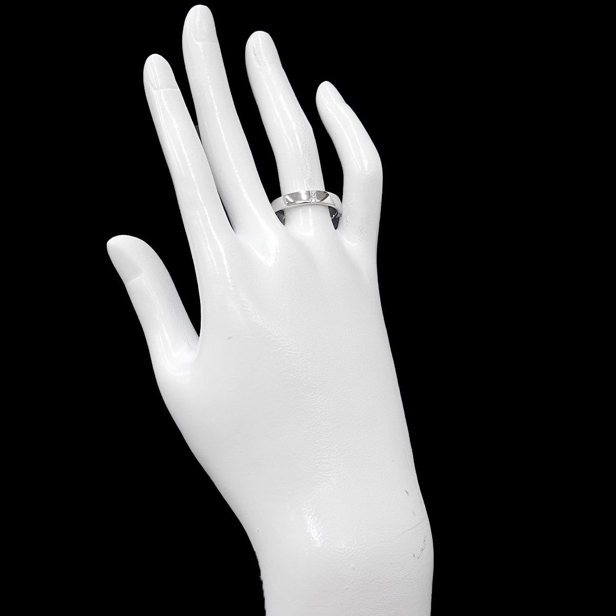 Three stone Diamond Ring Pt Platinum size8.25-8.75(US)