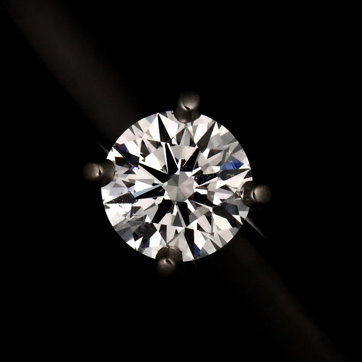 Diamond 0.22ct F/VVS2/3EX Ring Platinum size48 4.5(US)