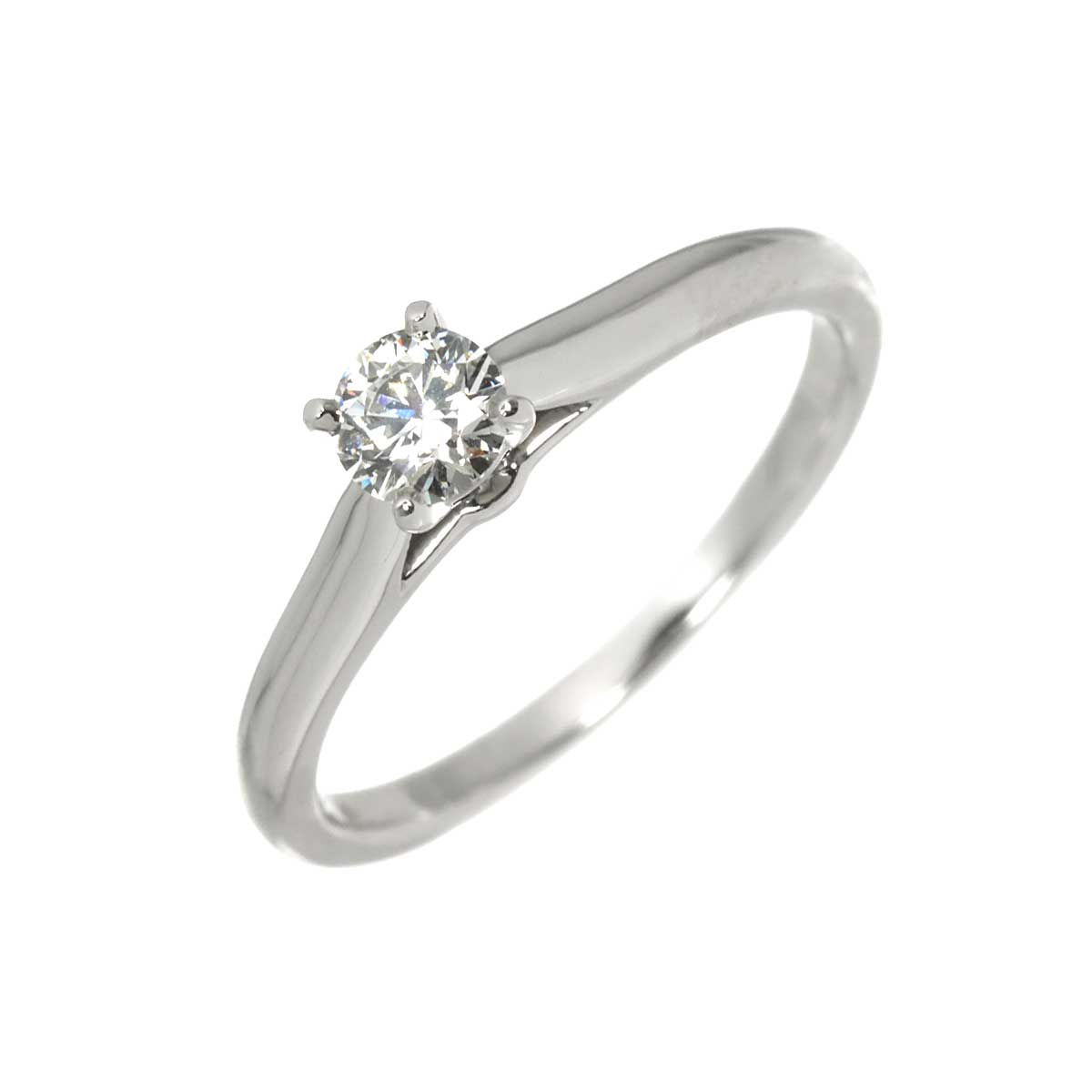 Diamond 0.22ct F/VVS2/3EX Ring Platinum size48 4.5(US)
