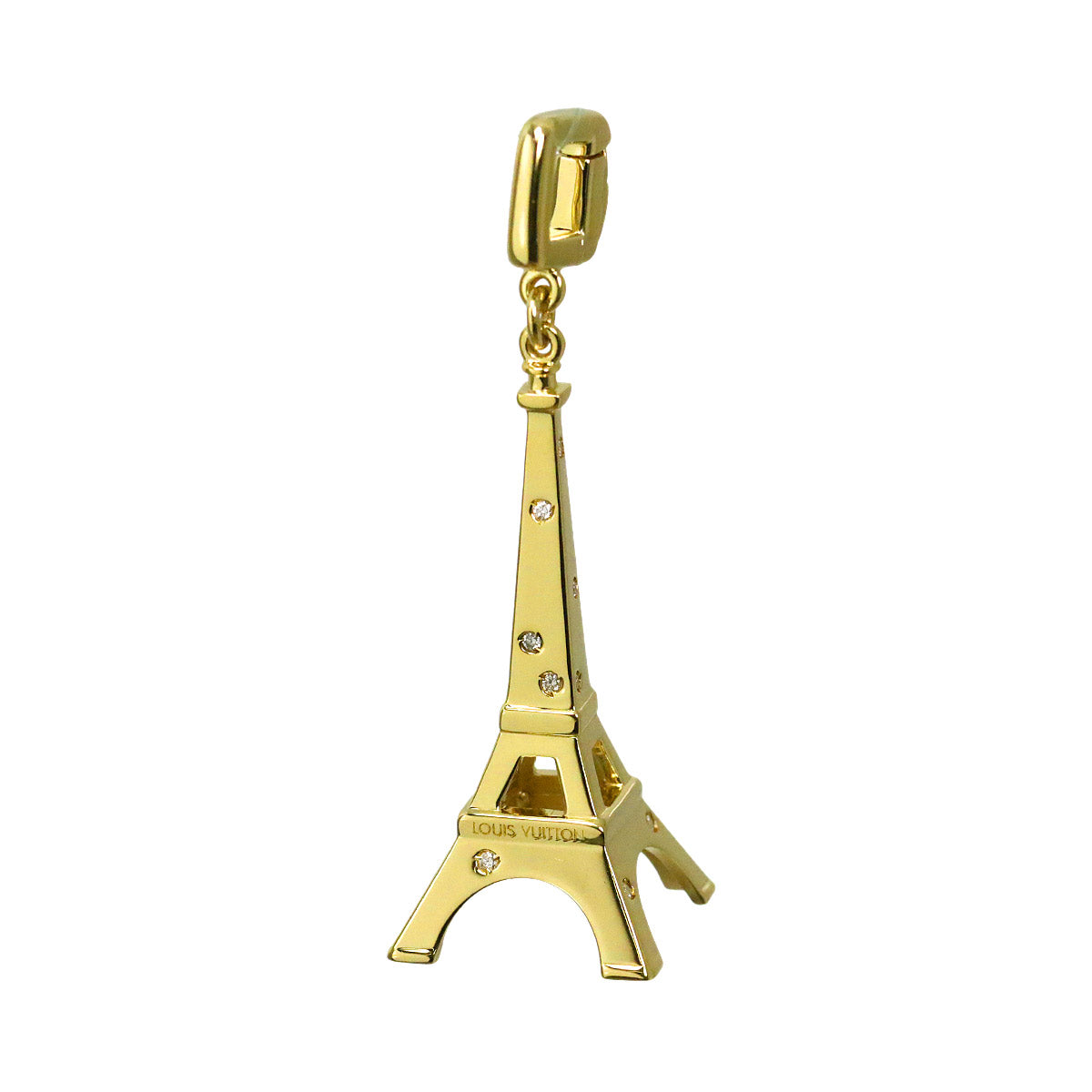 Diamond Charm Pendant Top 18K YG 750