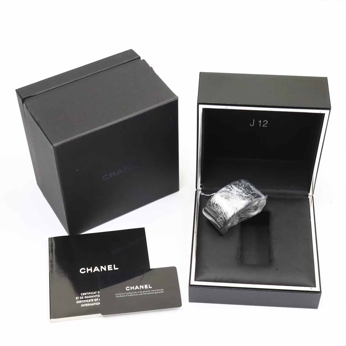 J12 Chronograph H2419 9P Diamond Date Black Dial Mens Watch