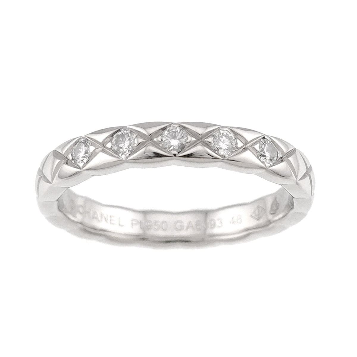 Coco Crush SM Diamond Ring Pt Platinum size48 4.5(US)