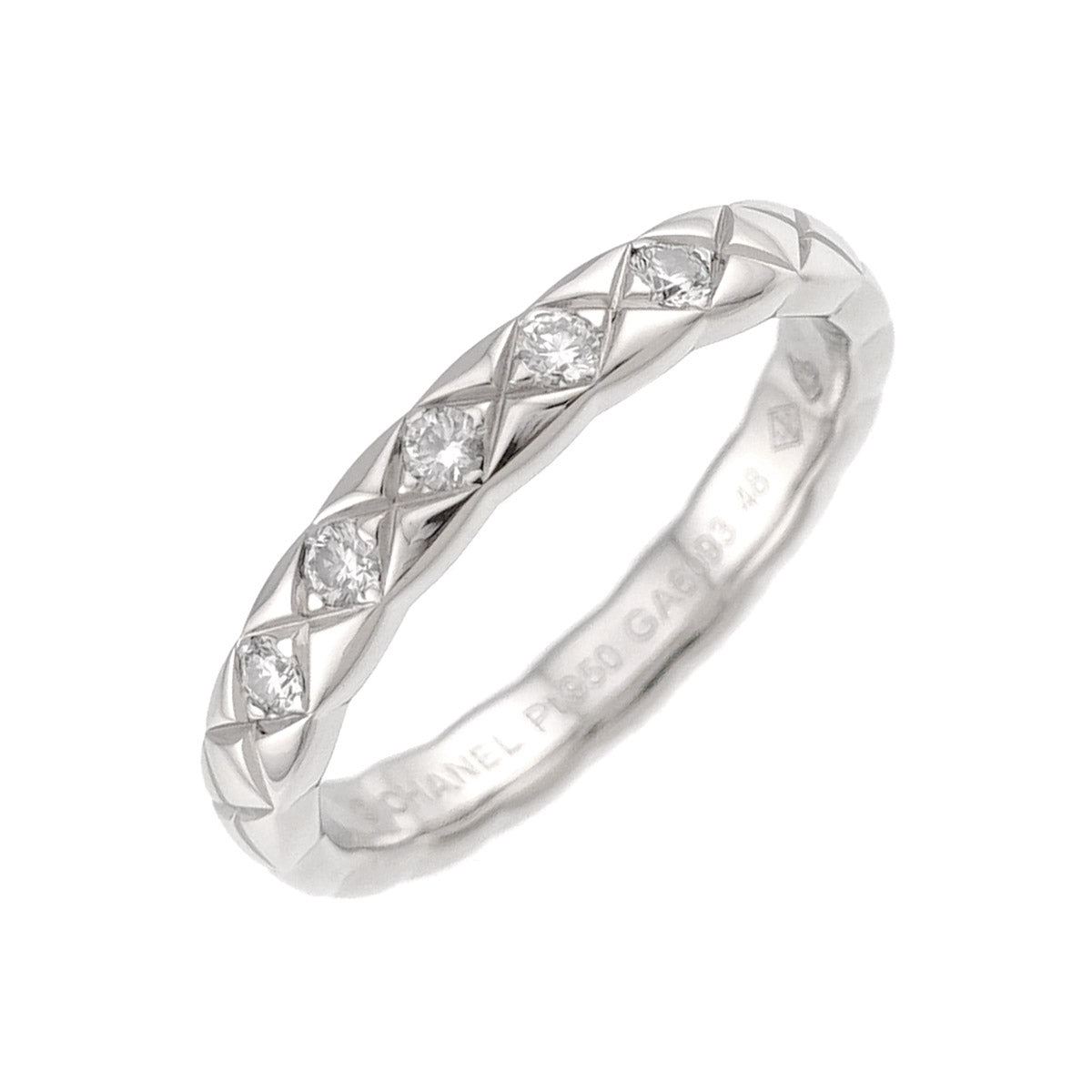 Coco Crush SM Diamond Ring Pt Platinum size48 4.5(US)