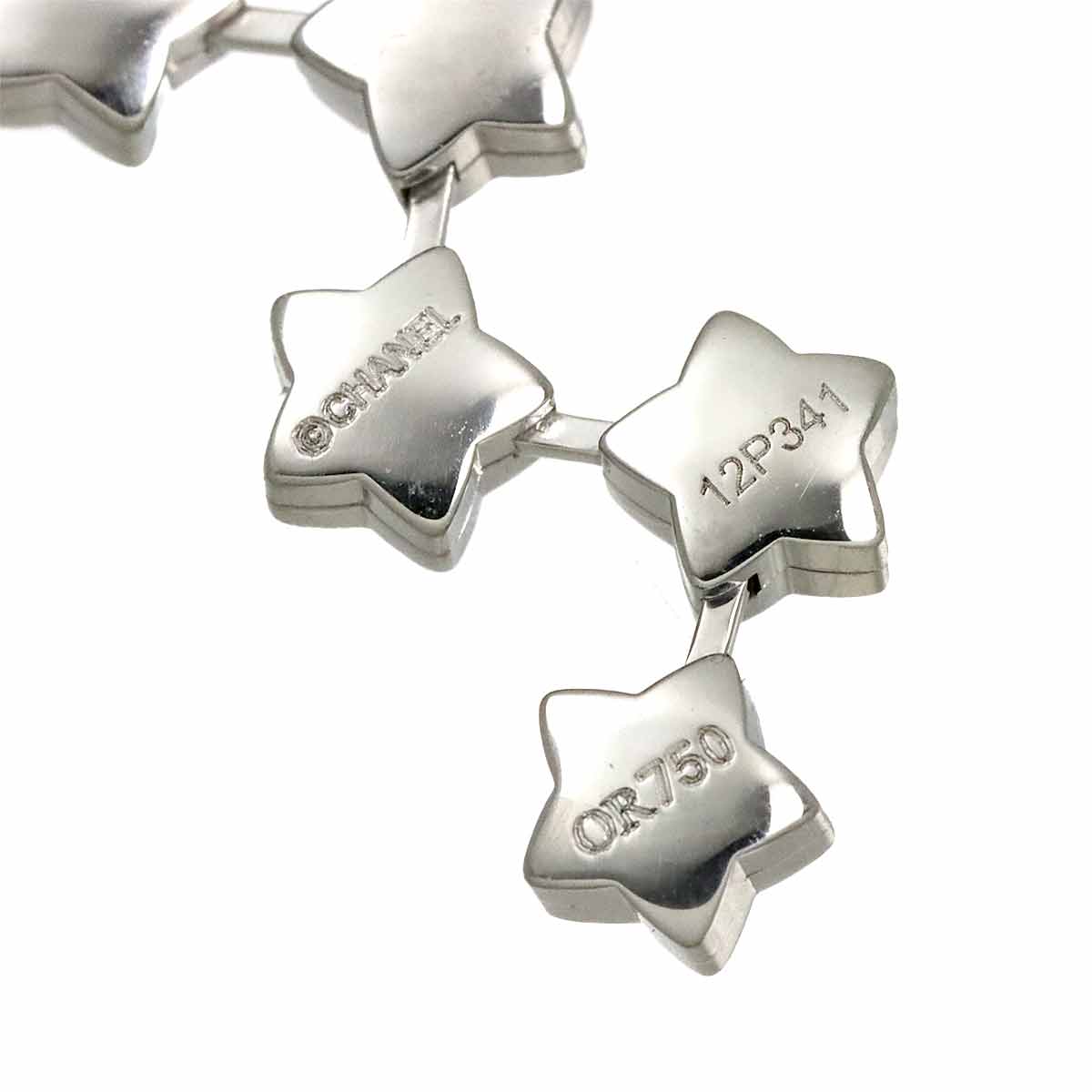 Comet Diamond Necklace 18K White Gold 750