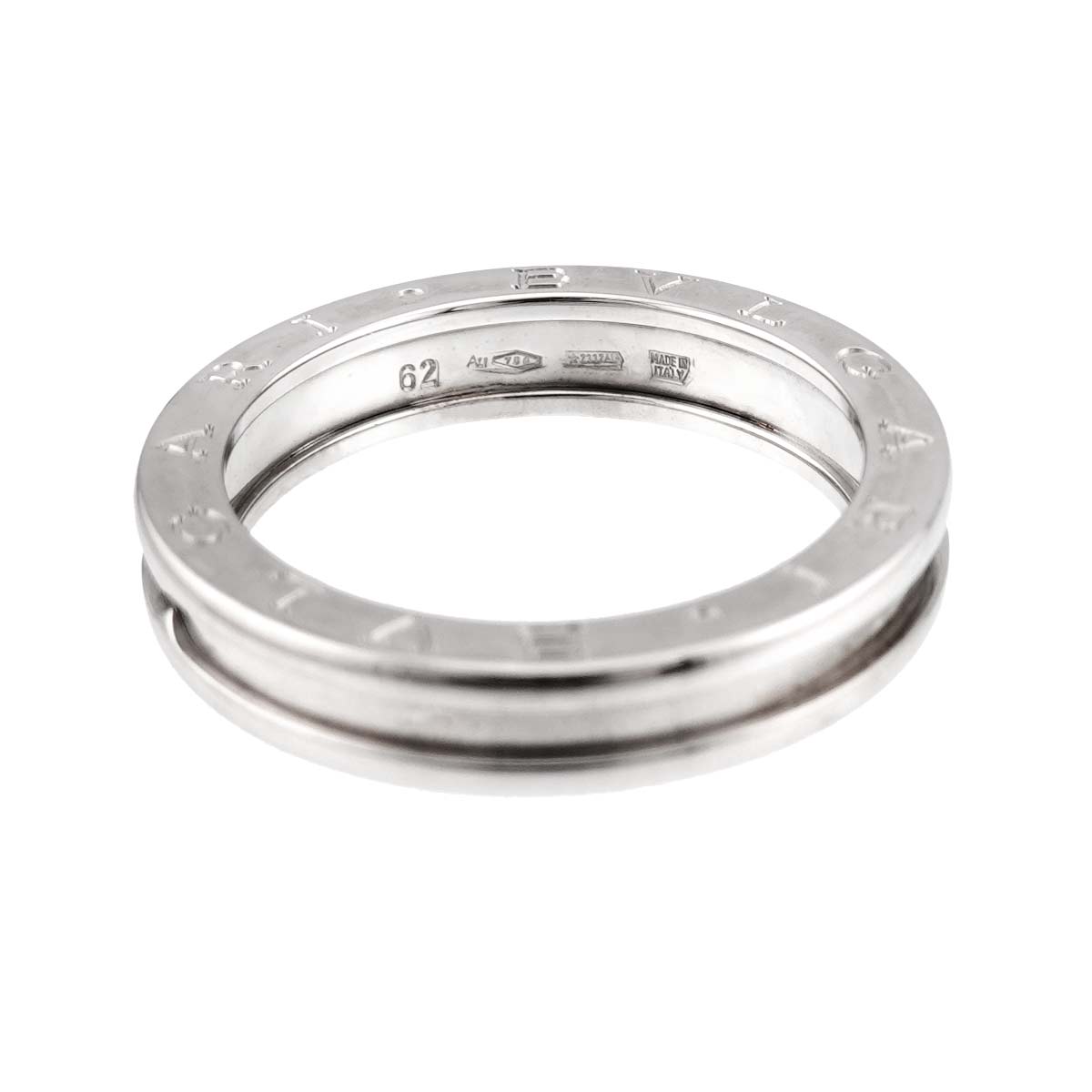 B-ZERO1 1 BAND Ring 18K White Gold 750 Size62 9.5-9.75(US)