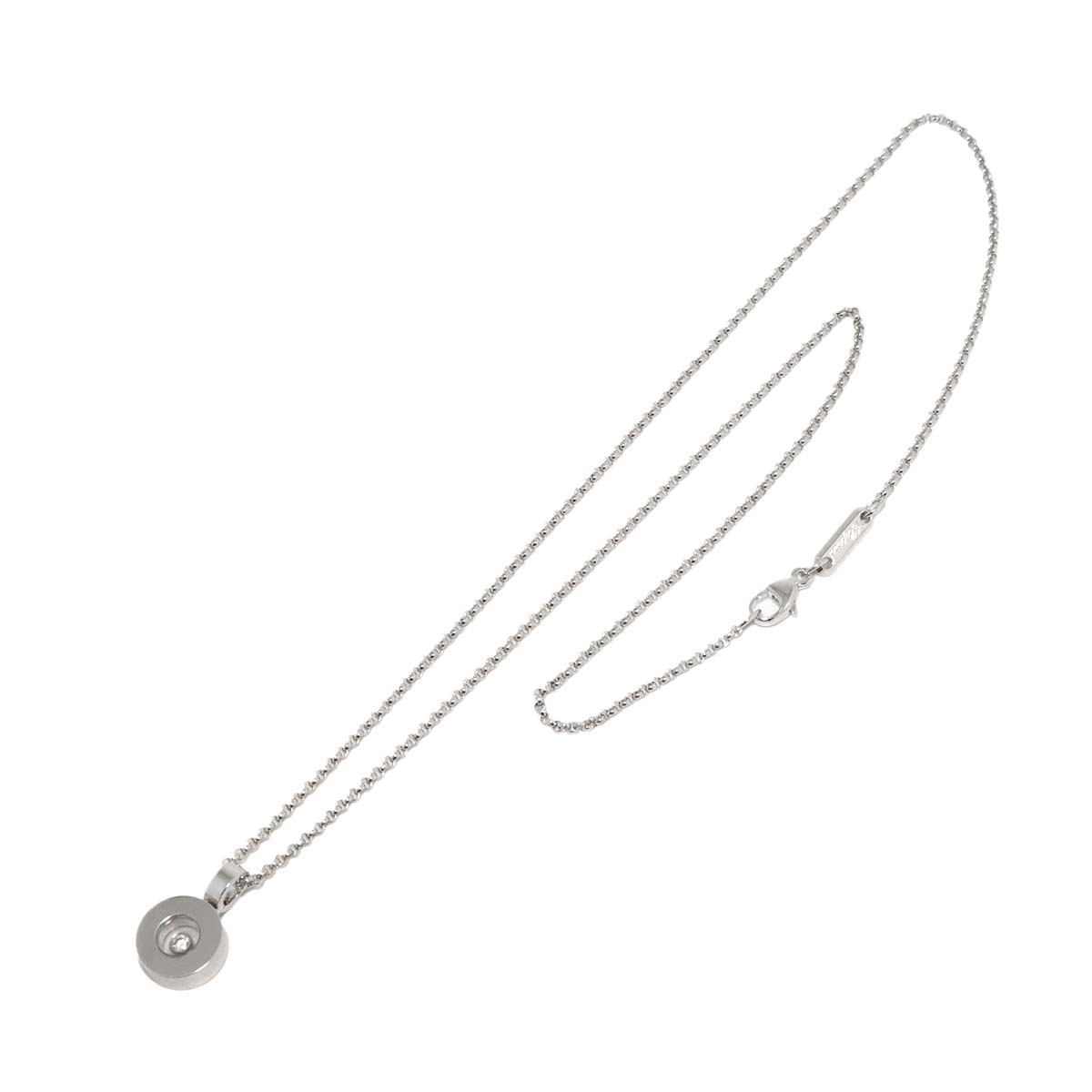 Happy Diamond Necklace 18K White Gold 750
