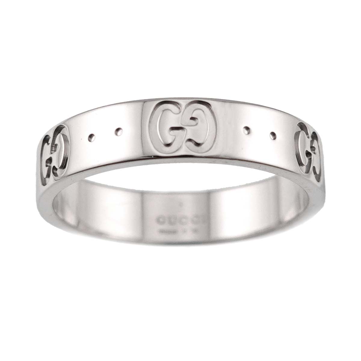 Icon Ring 18K WG White Gold 750 Size11 5.25-5.5(US)