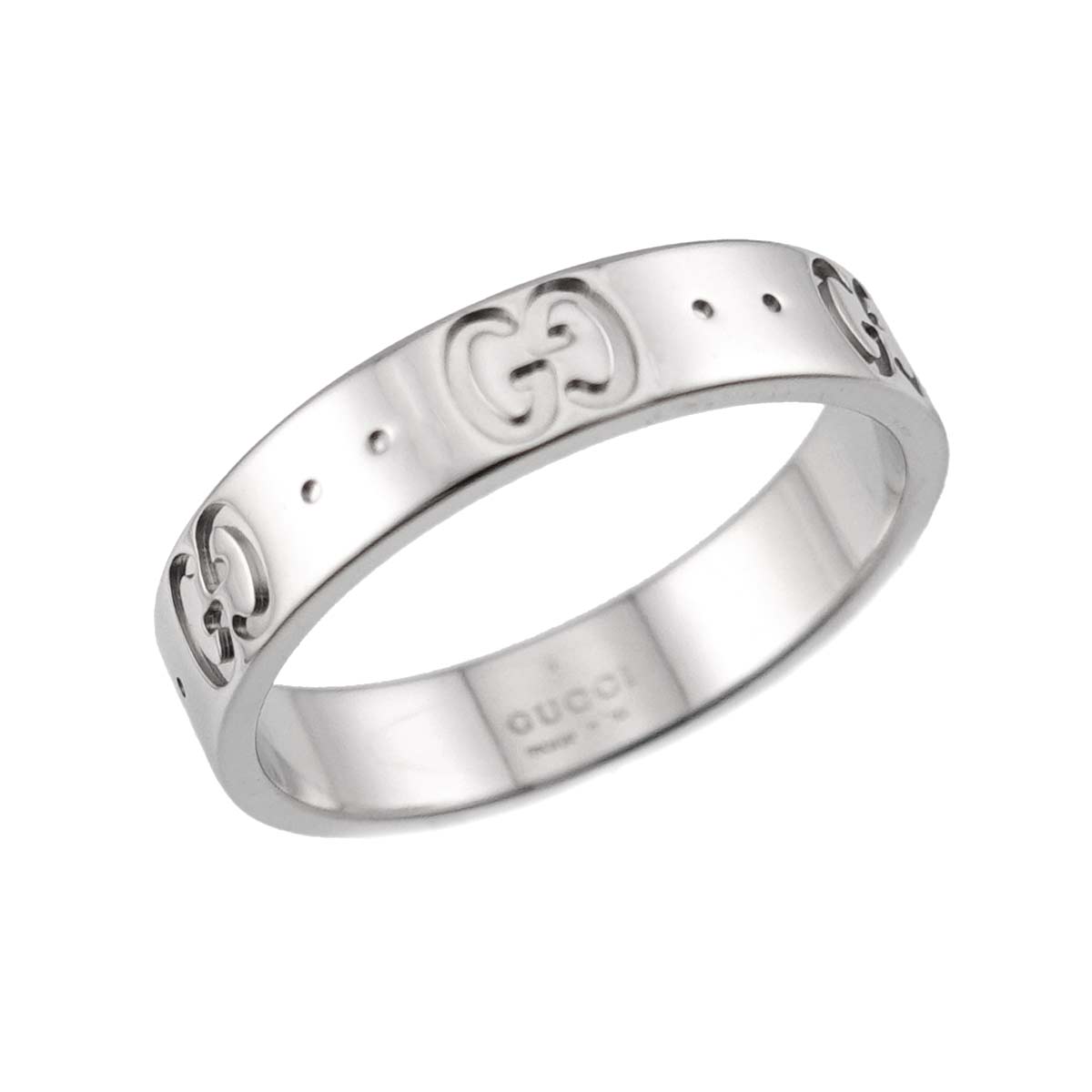 Icon Ring 18K WG White Gold 750 Size11 5.25-5.5(US)