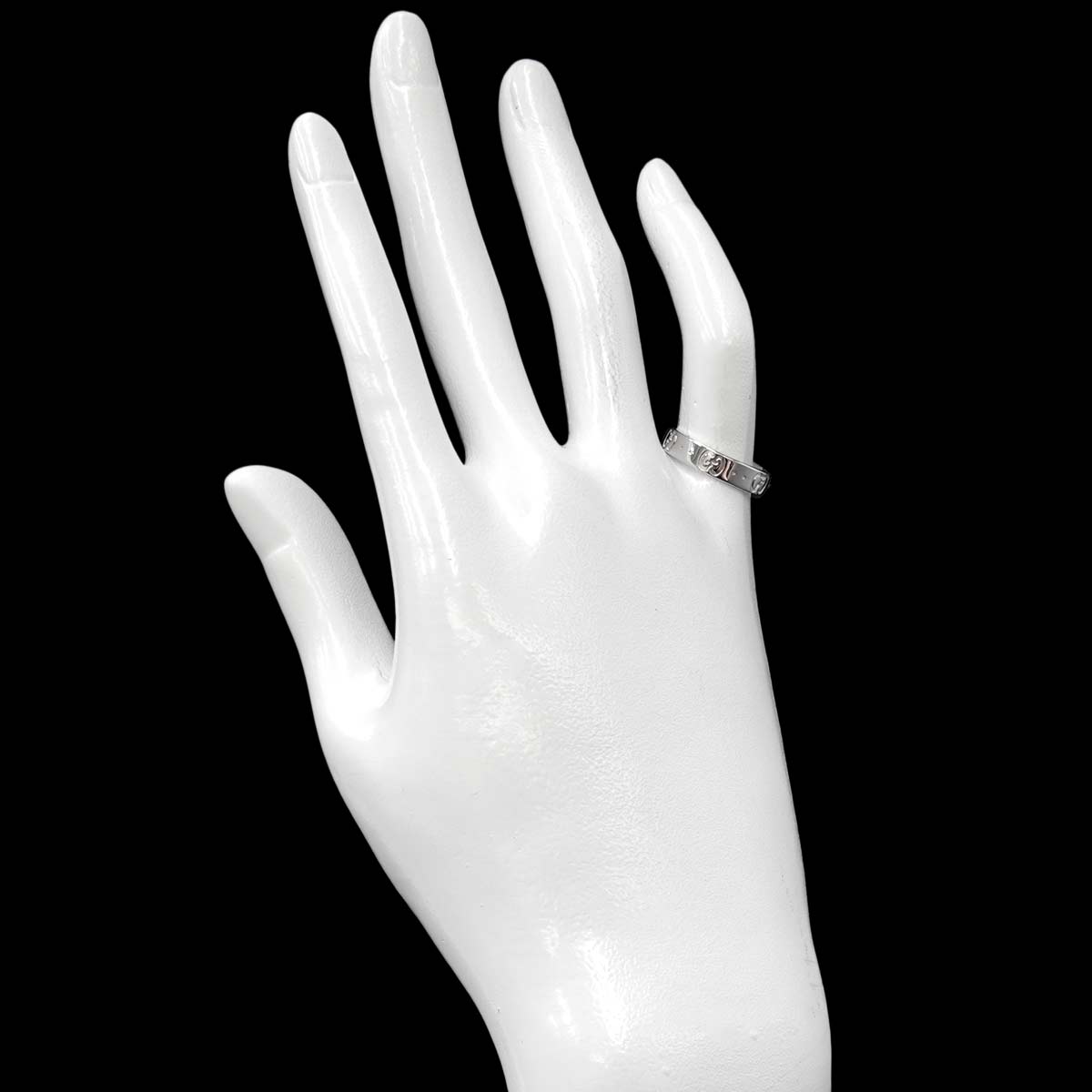 Icon Ring 18K WG White Gold 750 Size11 5.25-5.5(US)