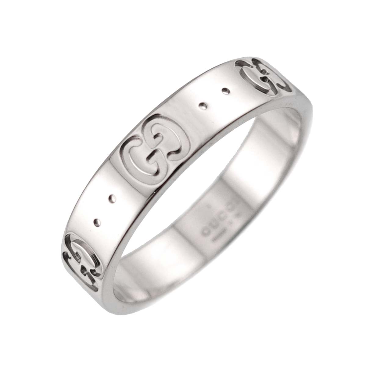 Icon Ring 18K WG White Gold 750 Size11 5.25-5.5(US)
