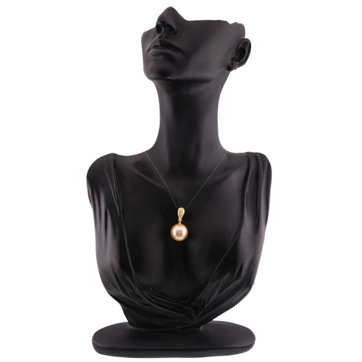 South Sea pearl Diamond 0.18ct Pendant Top 18K YG 750