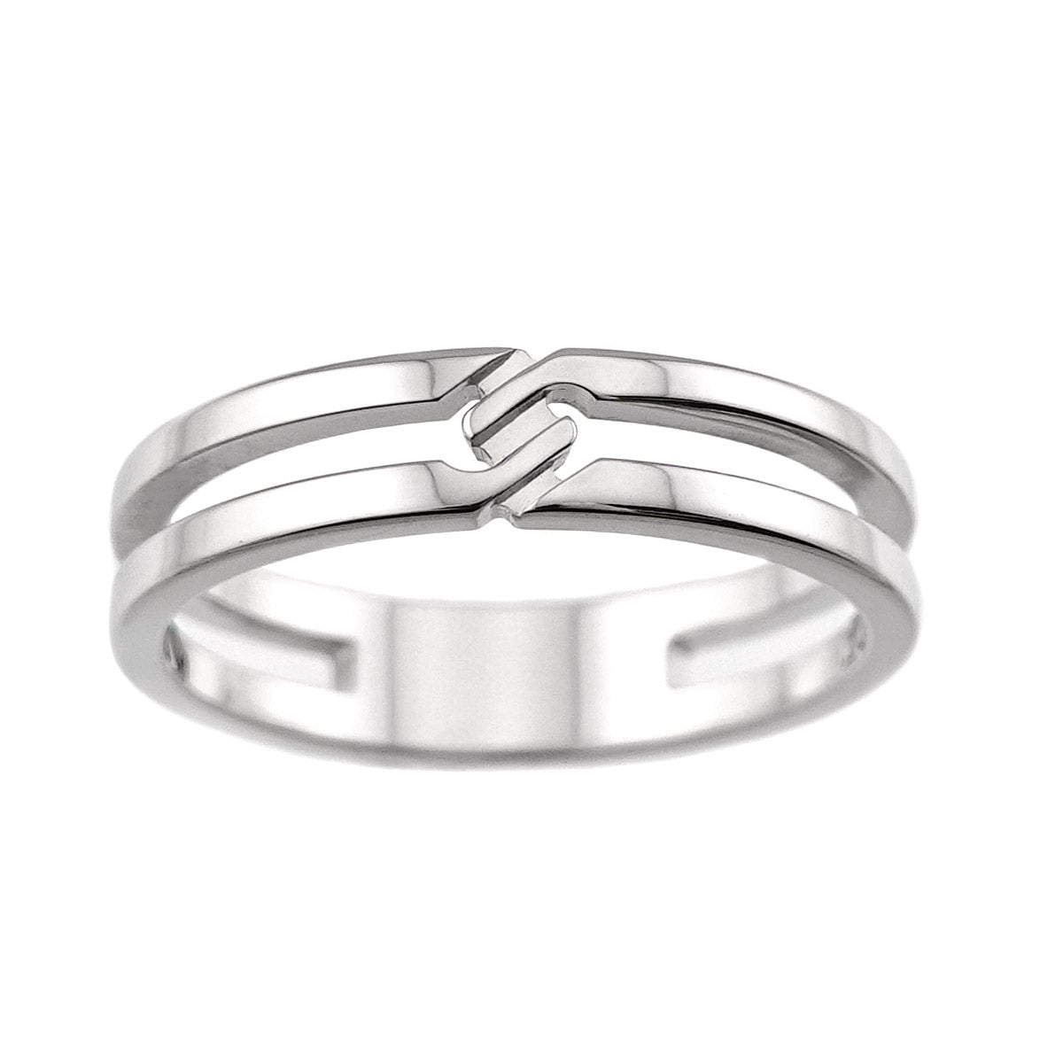 Infinity Ring 18K White Gold 750 Size10 5-5.25(US)