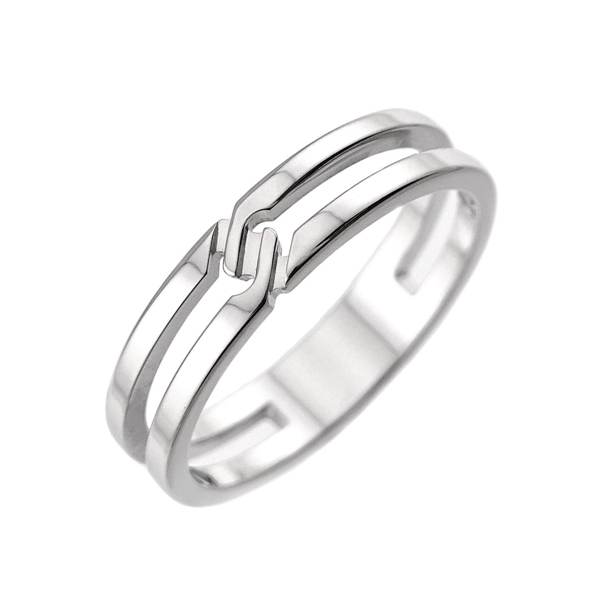 Infinity Ring 18K White Gold 750 Size10 5-5.25(US)