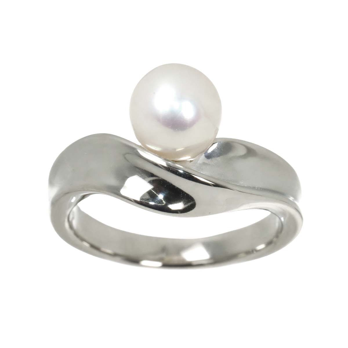 Akoya Pearl 7.5mm Ring Platinum size6.75(US)