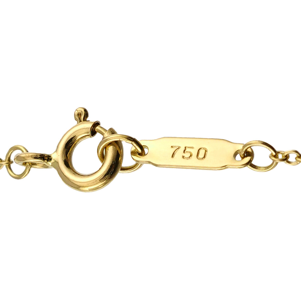 Cross stitch Necklace 18K Yellow Gold 750
