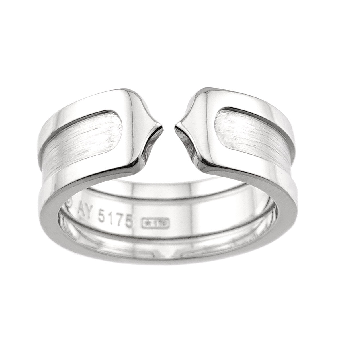 C2 SM Ring 18K WG 750 Size50 5-5.25(US)