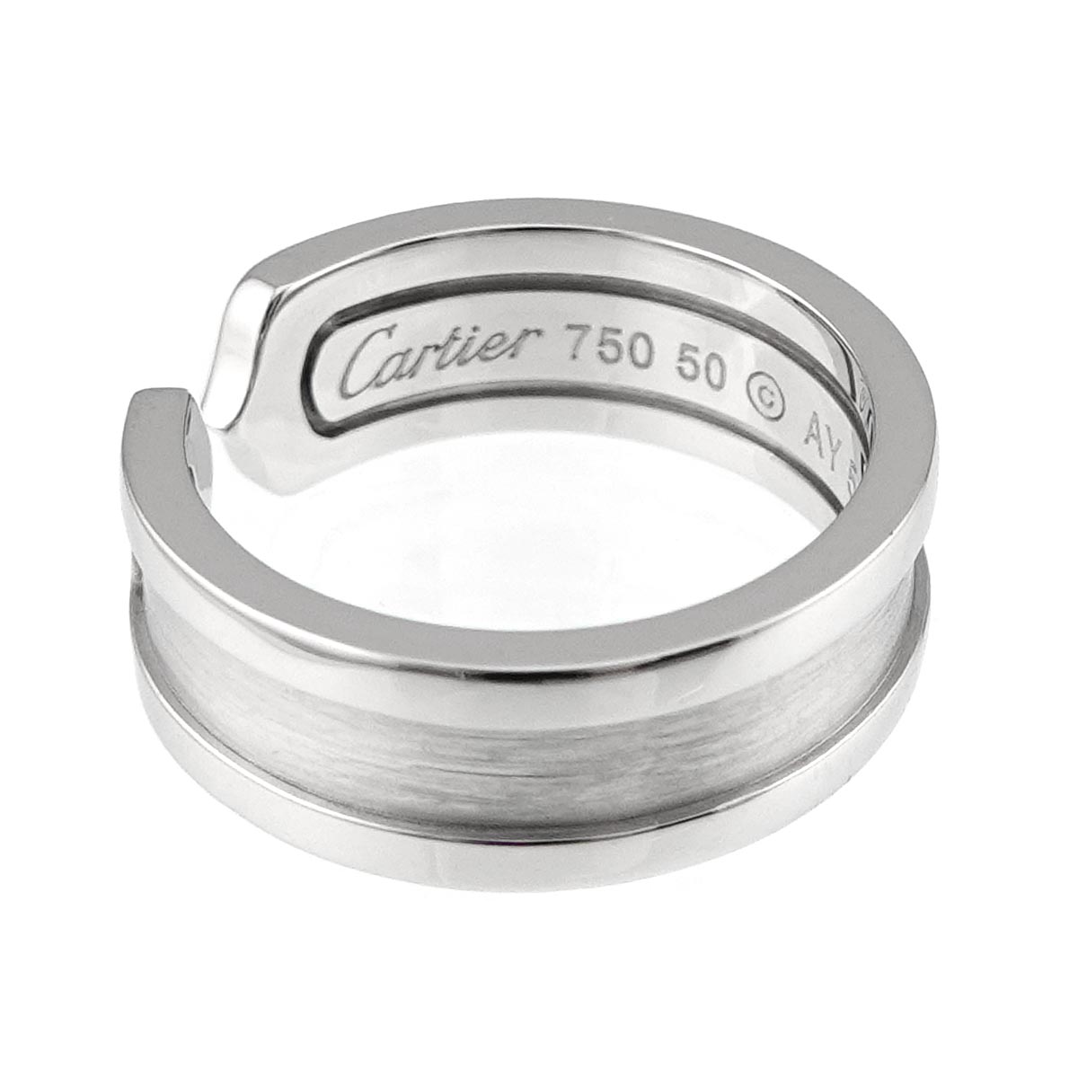 C2 SM Ring 18K WG 750 Size50 5-5.25(US)