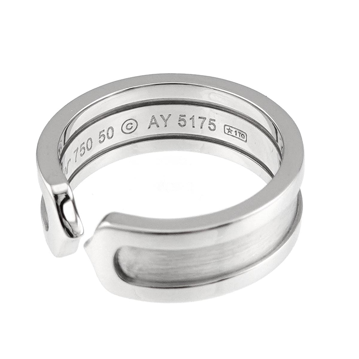 C2 SM Ring 18K WG 750 Size50 5-5.25(US)