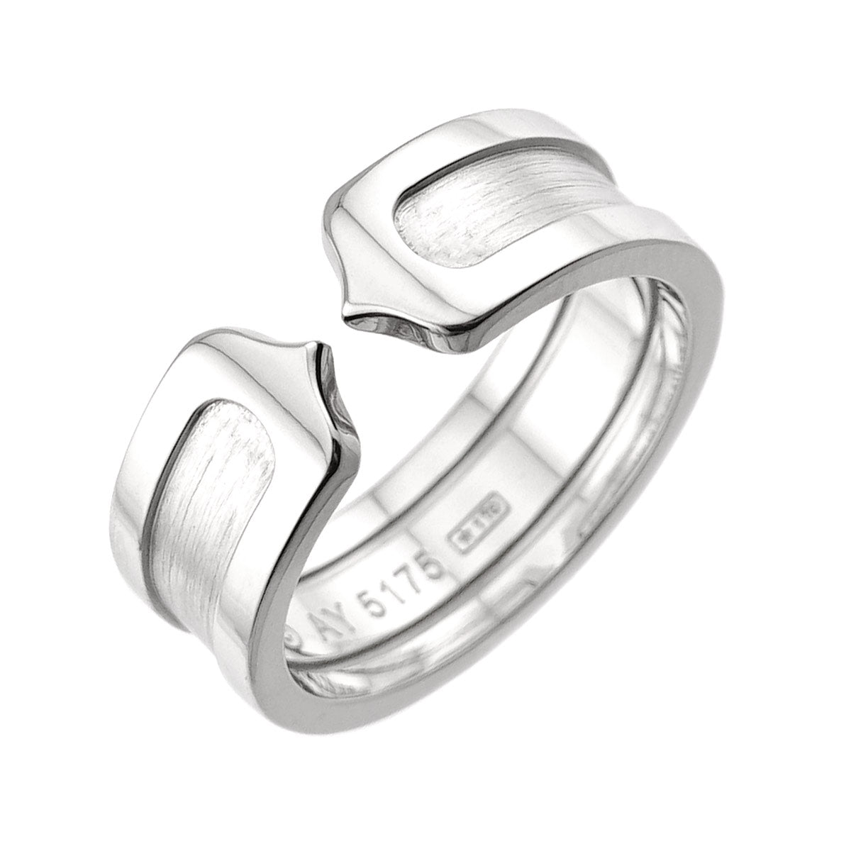 C2 SM Ring 18K WG 750 Size50 5-5.25(US)