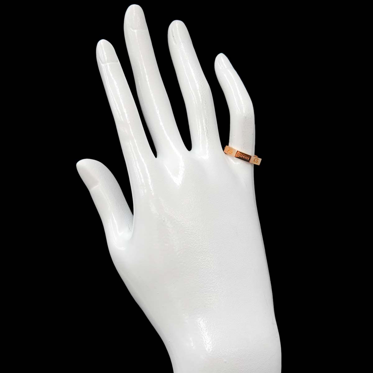 Octagonal Ring 18K Pink Gold 750 size10 5-5.25(US)