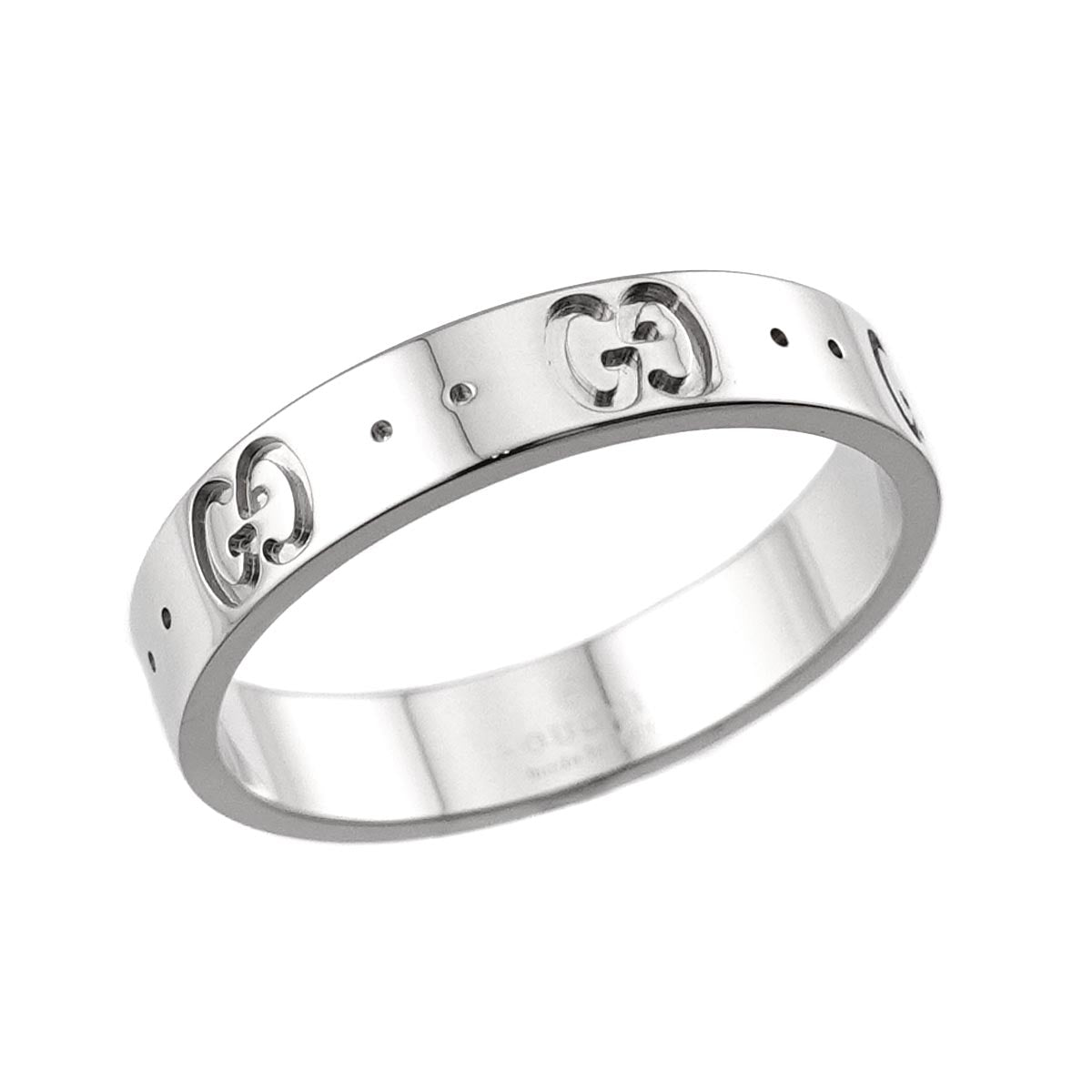 Icon Ring 18K WG White Gold 750 Size17 7.5-7.75(US)