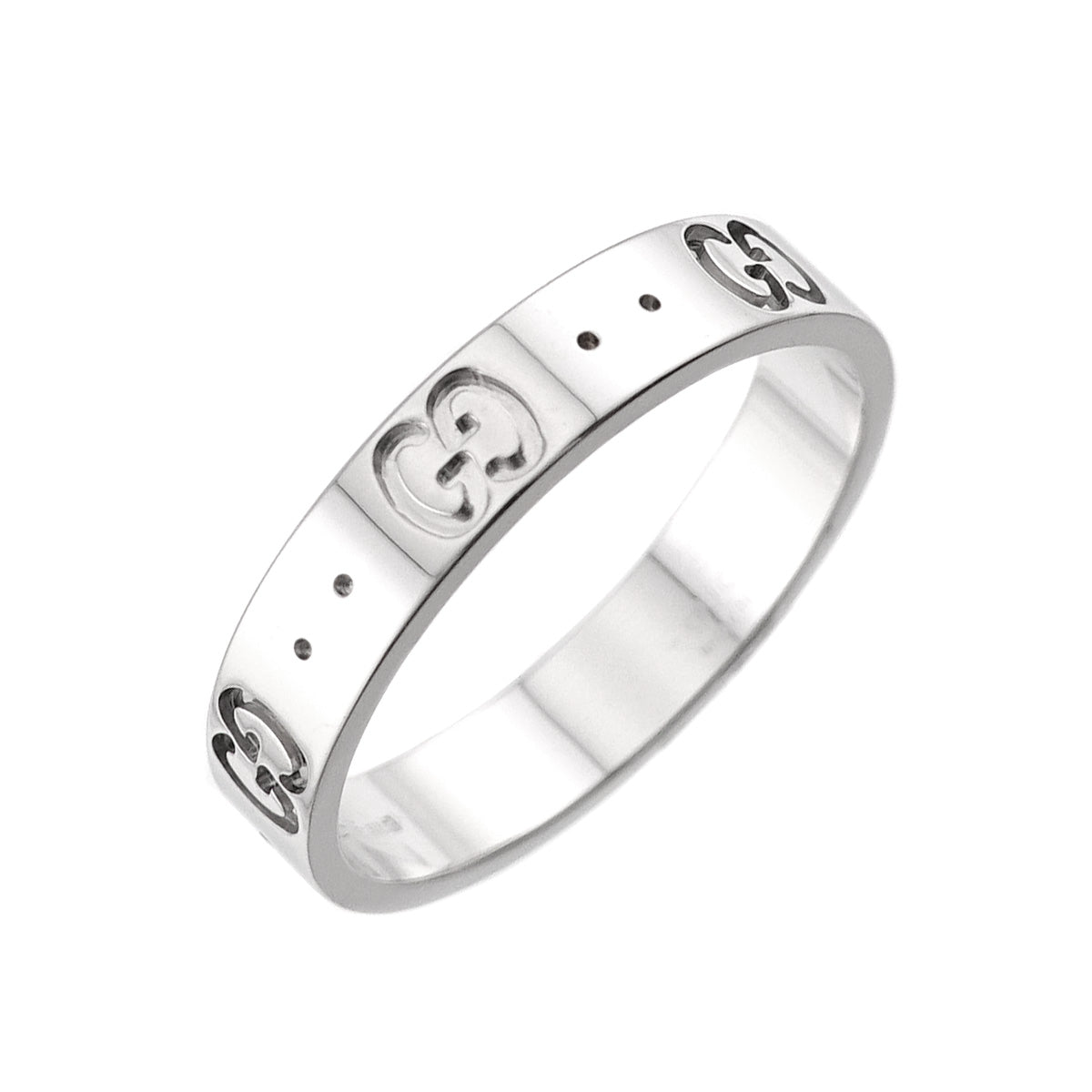 Icon Ring 18K WG White Gold 750 Size17 7.5-7.75(US)