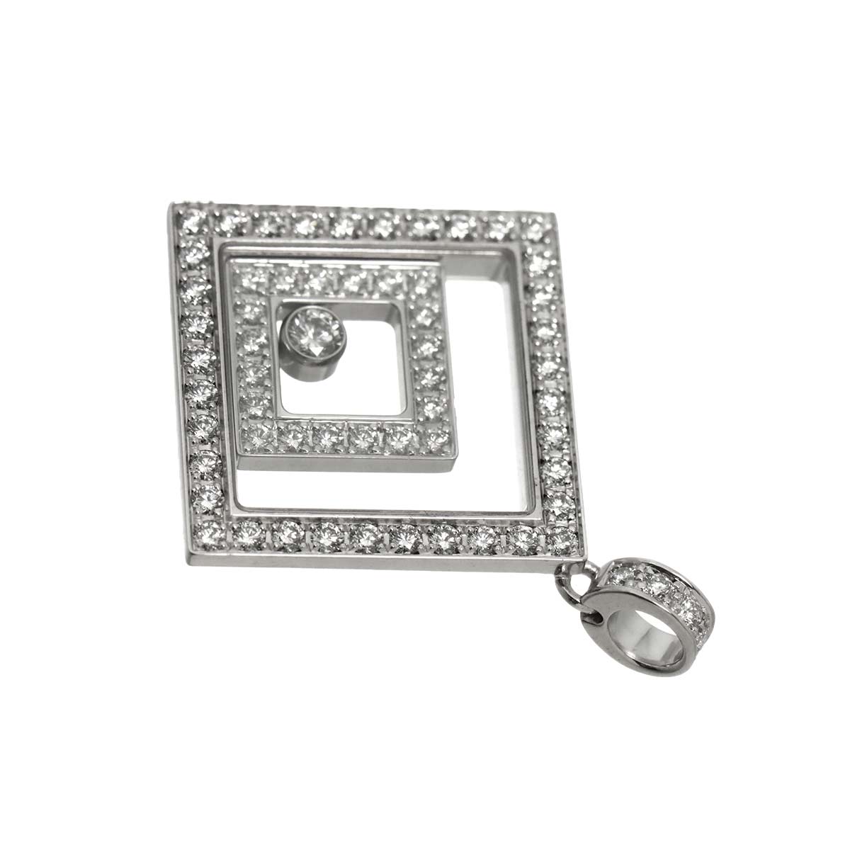 Happy Spirit Pendant Top 18K White gold 750