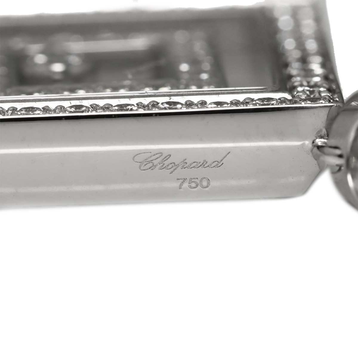 Happy Spirit Pendant Top 18K White gold 750