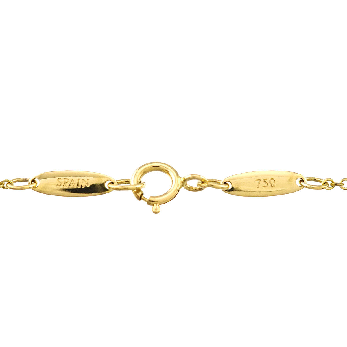 Open Heart Necklace 18K Yellow Gold 750
