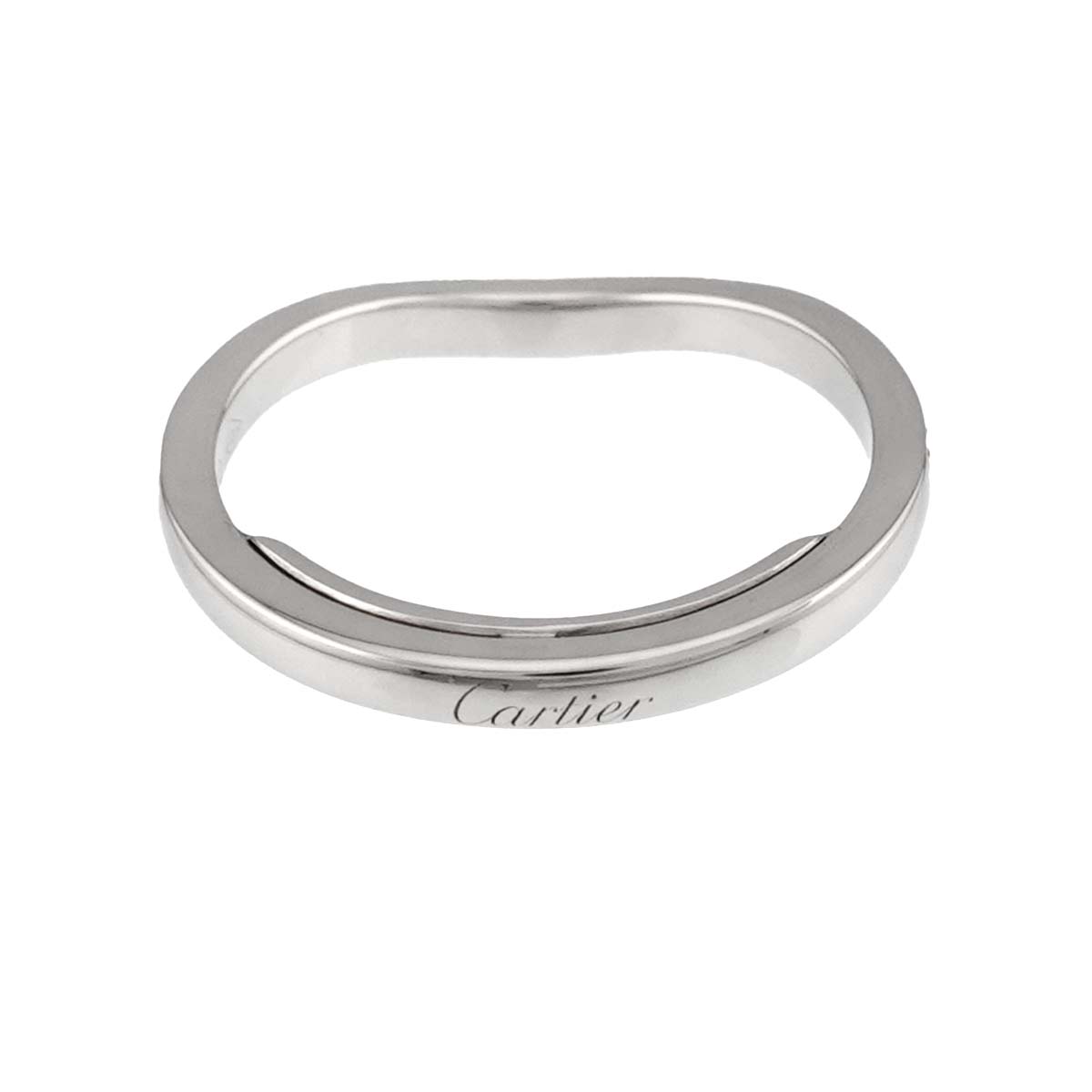 Ballerine curve Diamond Ring Pt Pt size4-4.5(US)