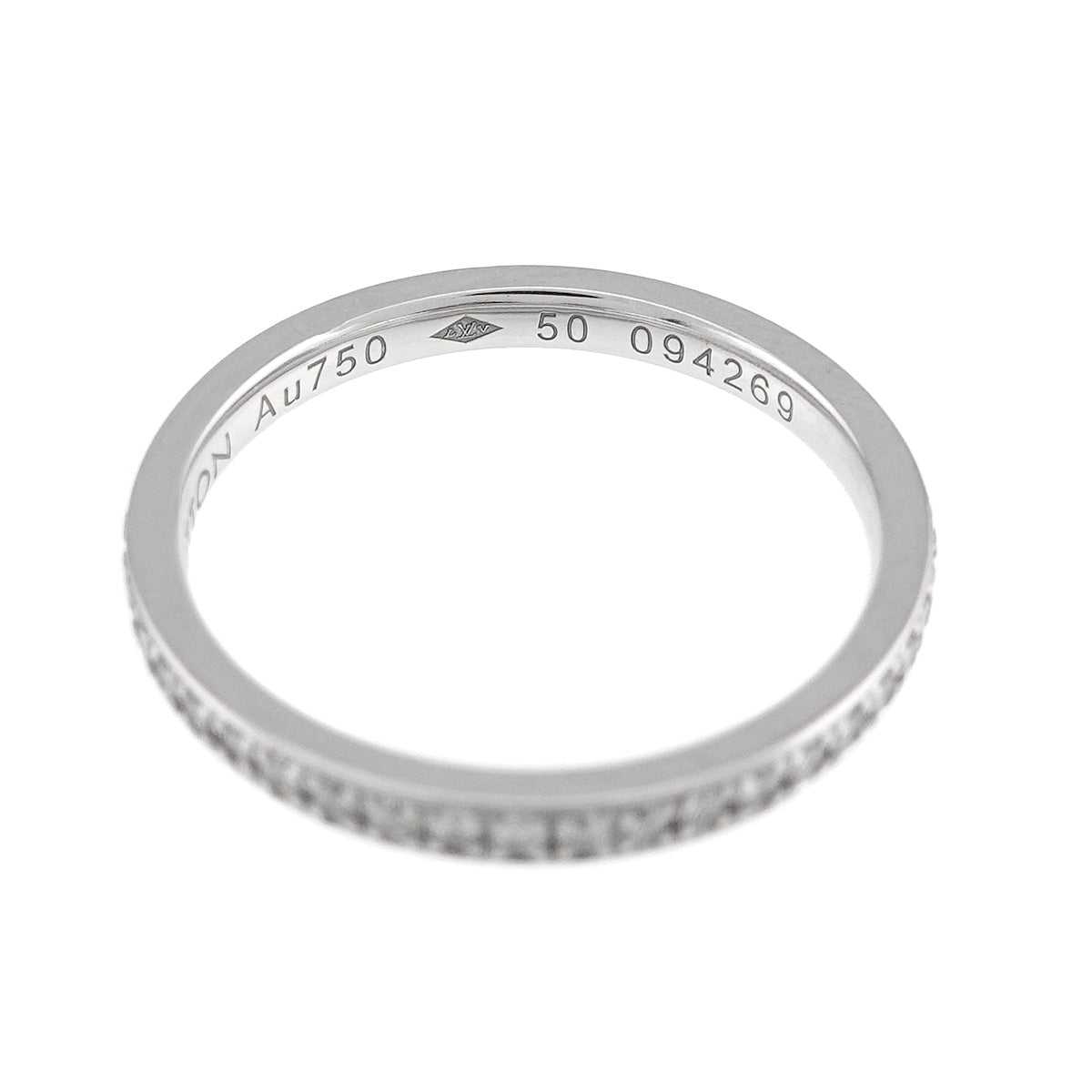 Alliance Diamond Ring 18K WG size50 5.25(US)