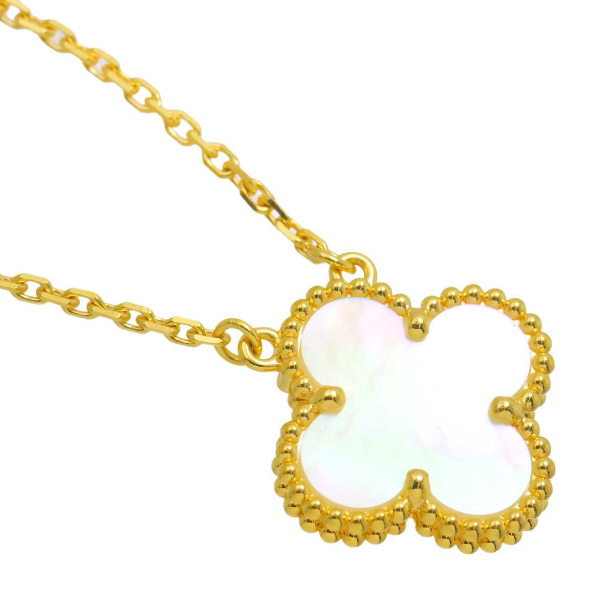 Vintage Alhambra MOP Necklace 18K YG 750