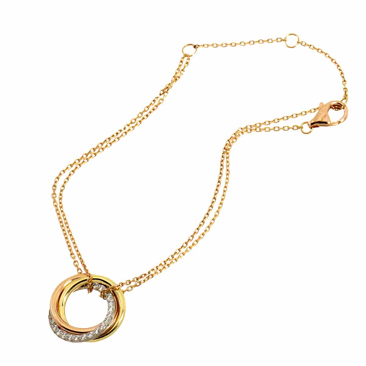 Trinity Diamond Bracelet 18K YG WG PG 750