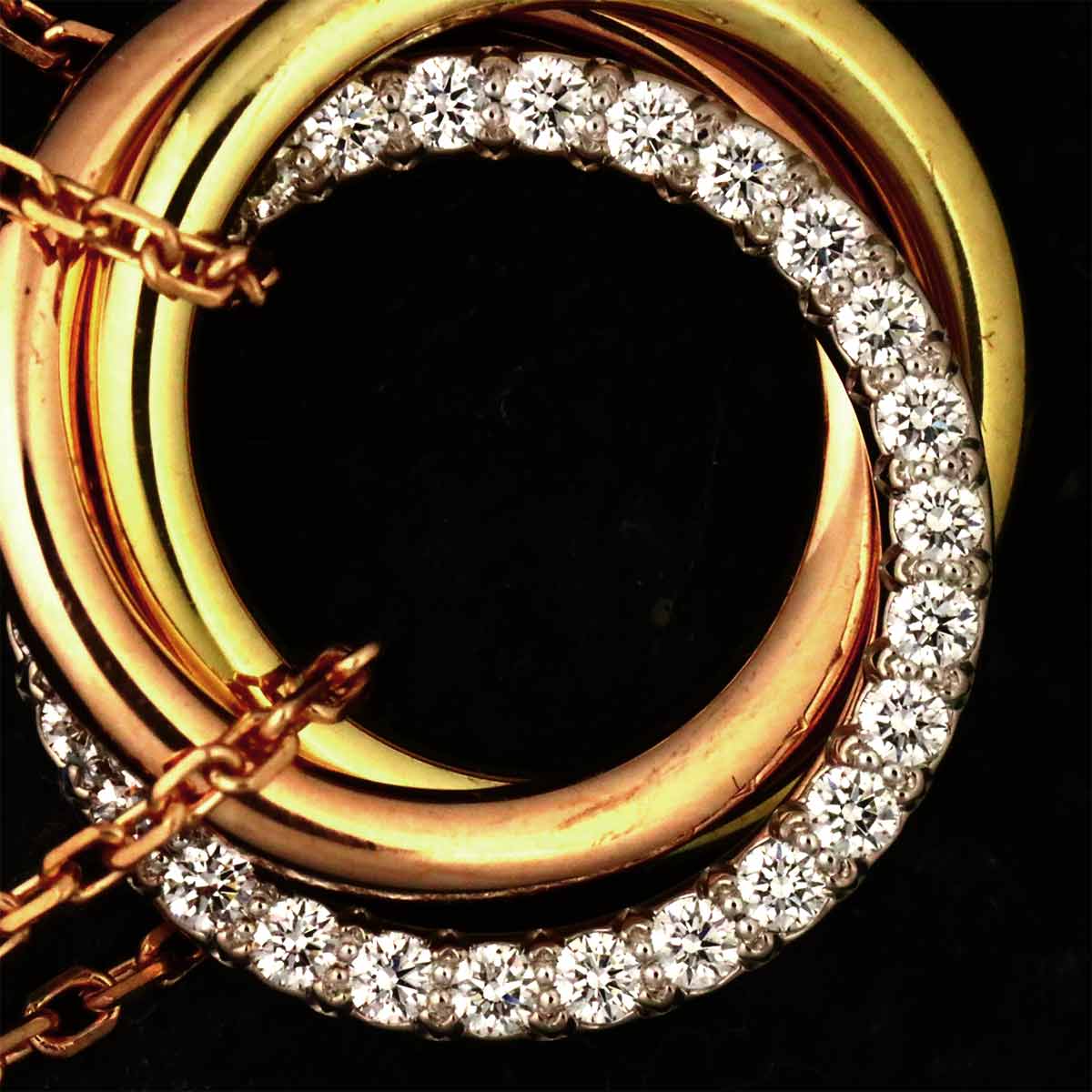 Trinity Diamond Bracelet 18K YG WG PG 750