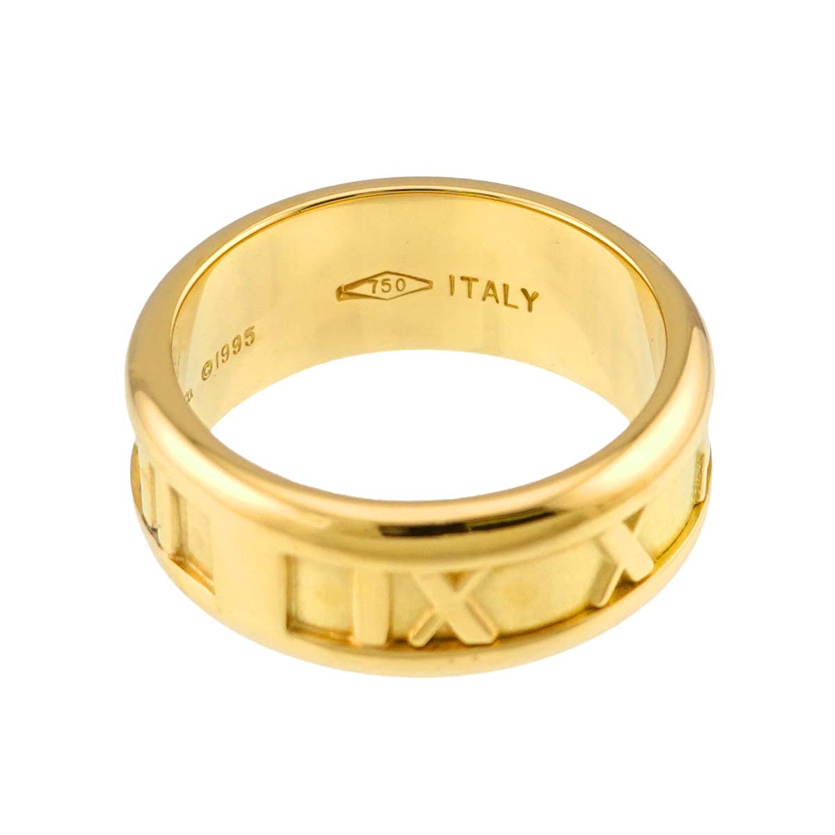 Atlas Ring 18K K18 YG 750 size4.5-4.75(US)