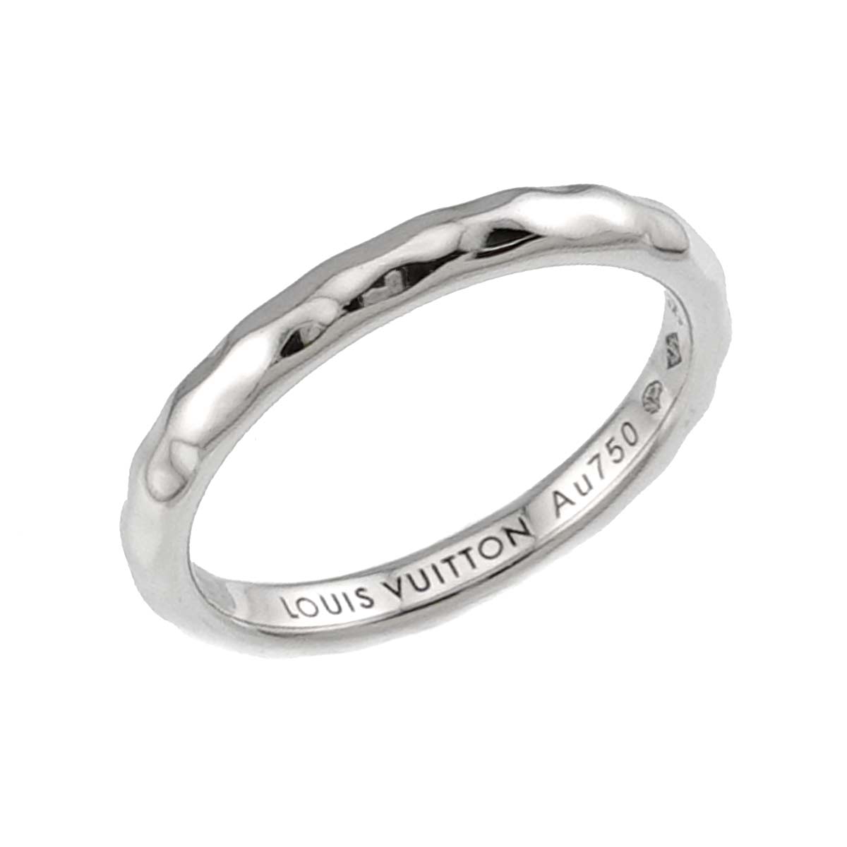 Alliance Monogram Ring 18K WG 750 size54 6.75(US)