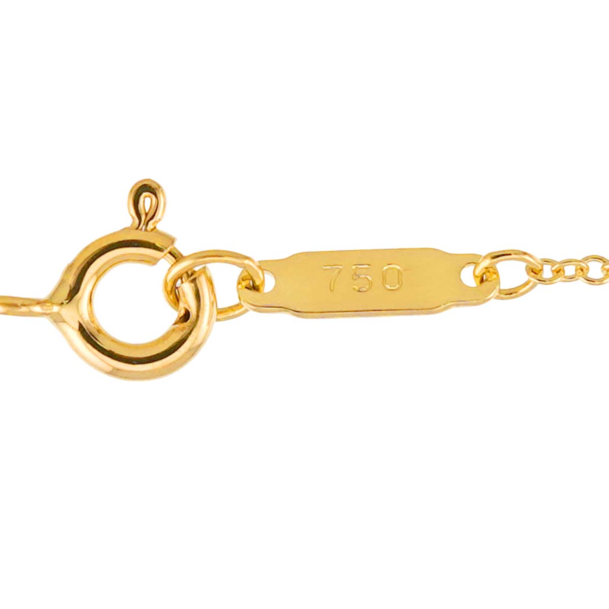 Cross stitch Necklace 18K Yellow Gold 750