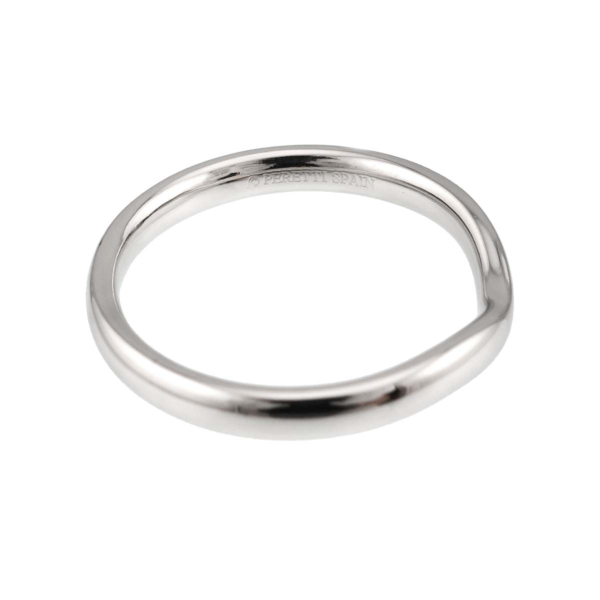 Wide Curved Band Ring Pt Platinum size8.25-8.75(US)