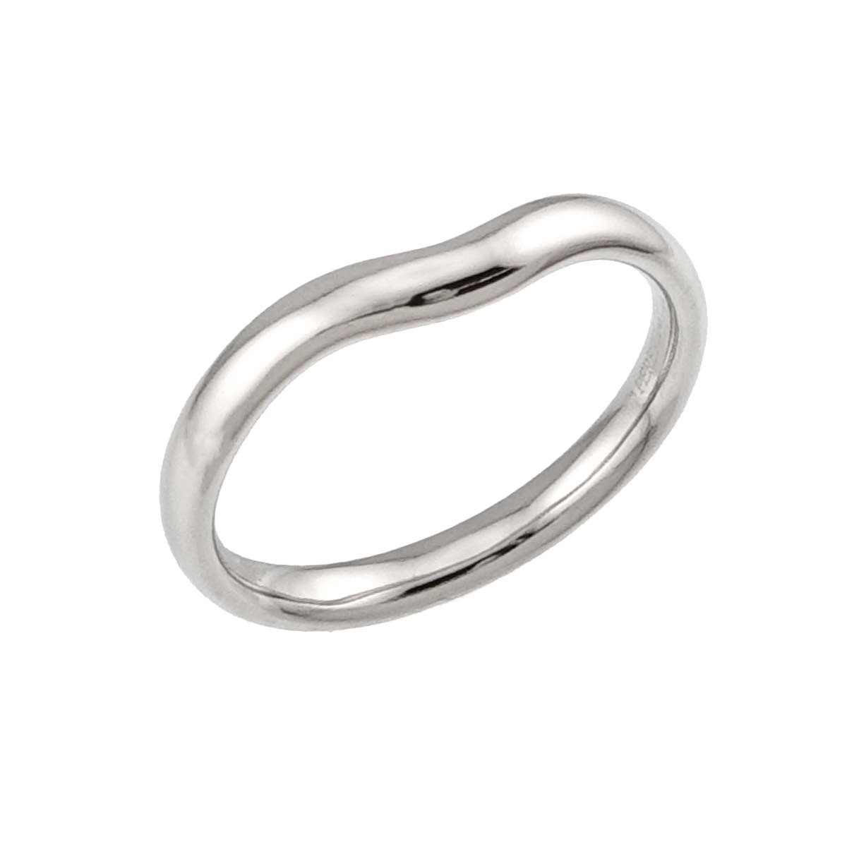 Wide Curved Band Ring Pt Platinum size8.25-8.75(US)