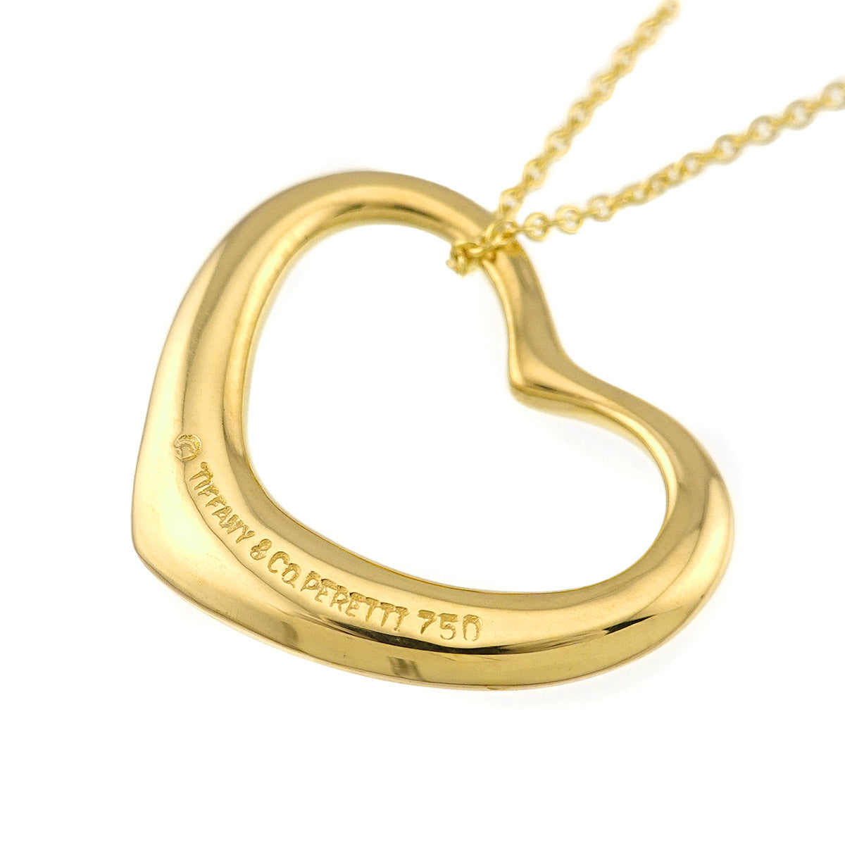 Open Heart Necklace 18K Yellow Gold 750