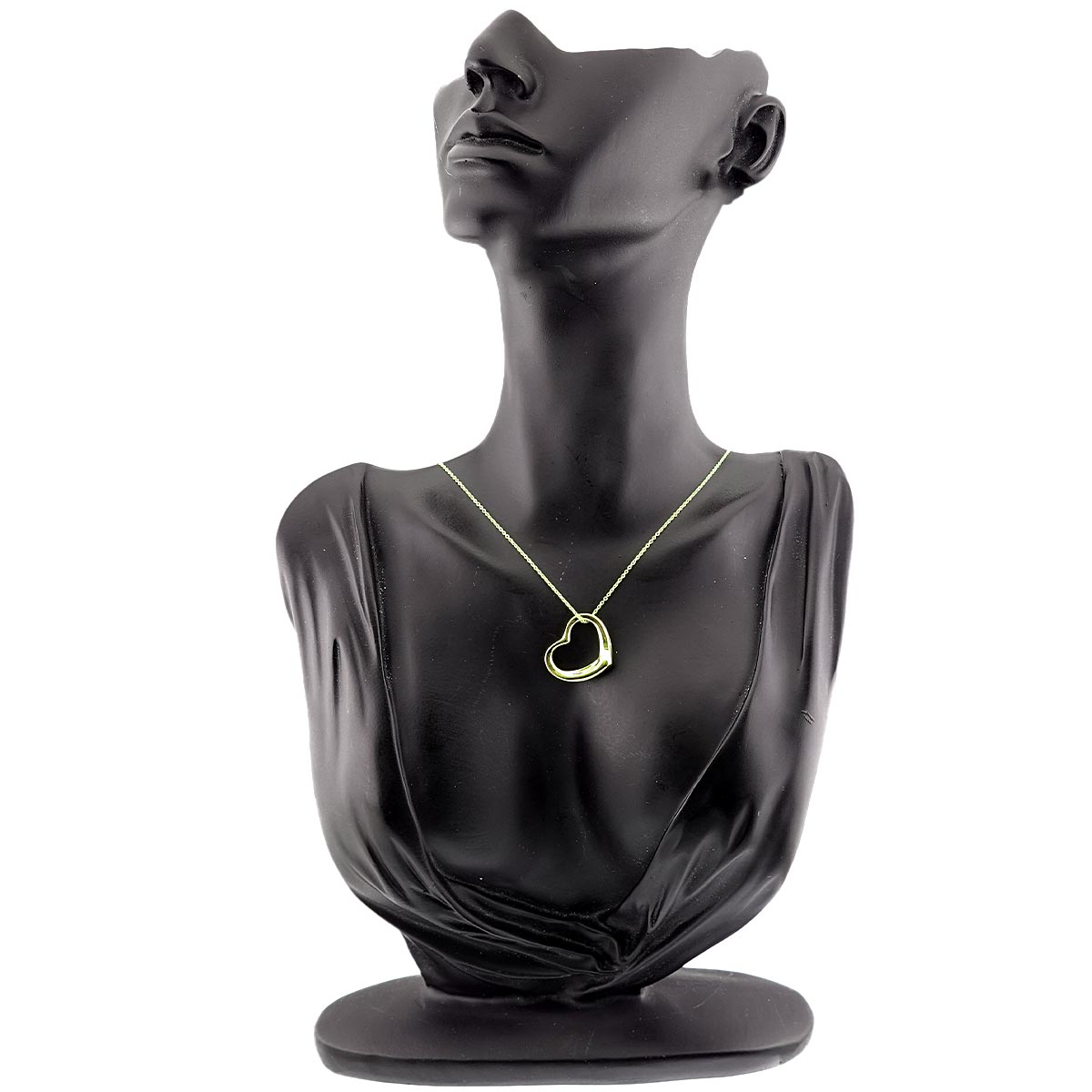 Open Heart Necklace 18K Yellow Gold 750