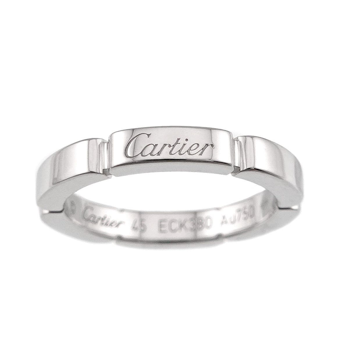 Maillon Panthere Ring 18K White Gold 750 Size45 3.25(US)