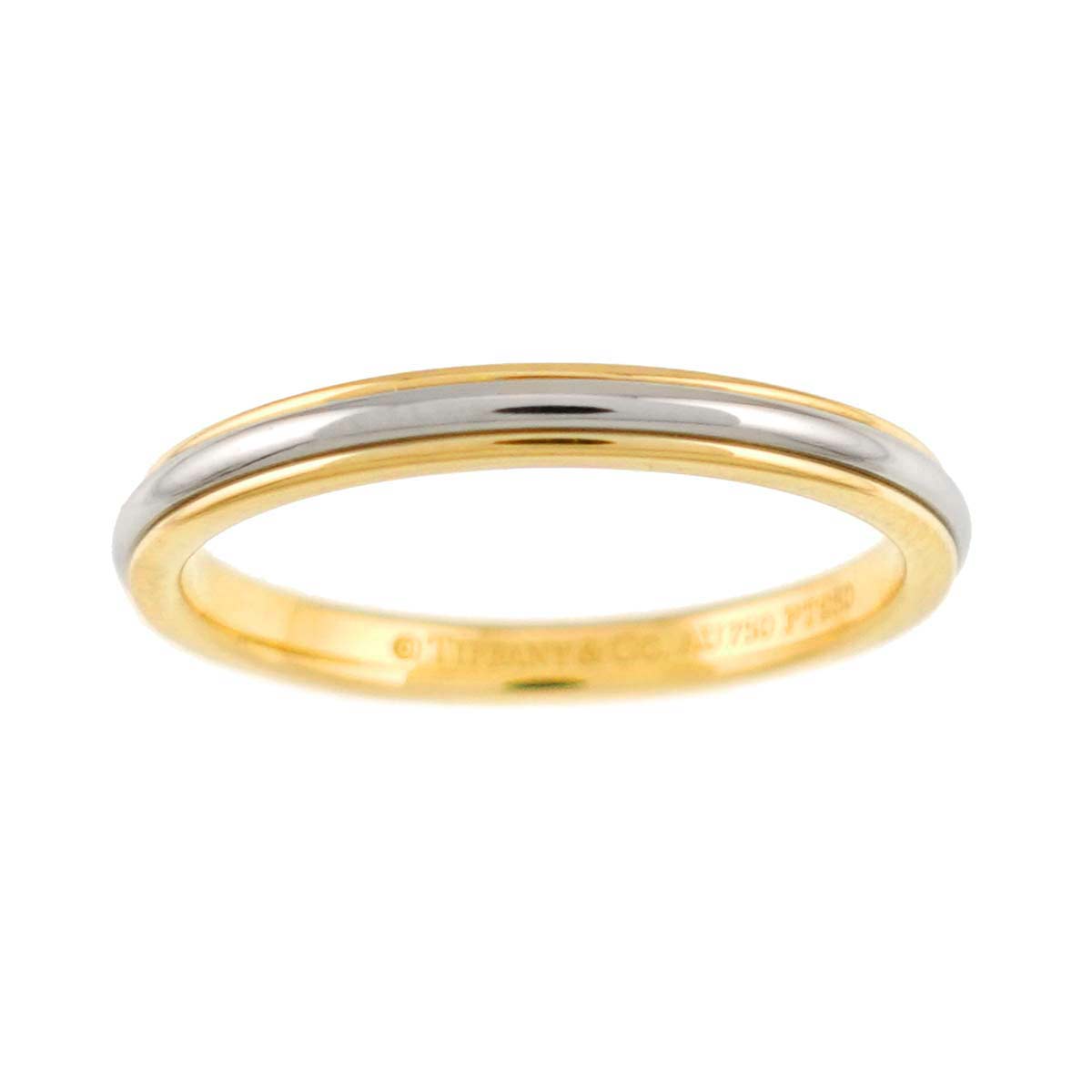 Lucida Band Ring 18K 750 YG Platinum Size3.75-4(US)