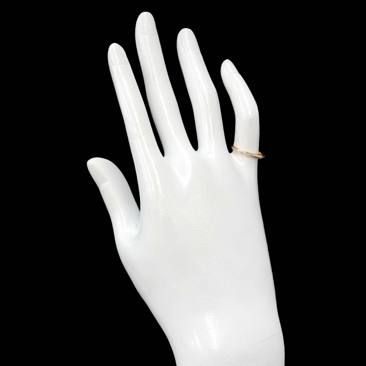 Lucida Band Ring 18K 750 YG Platinum Size3.75-4(US)