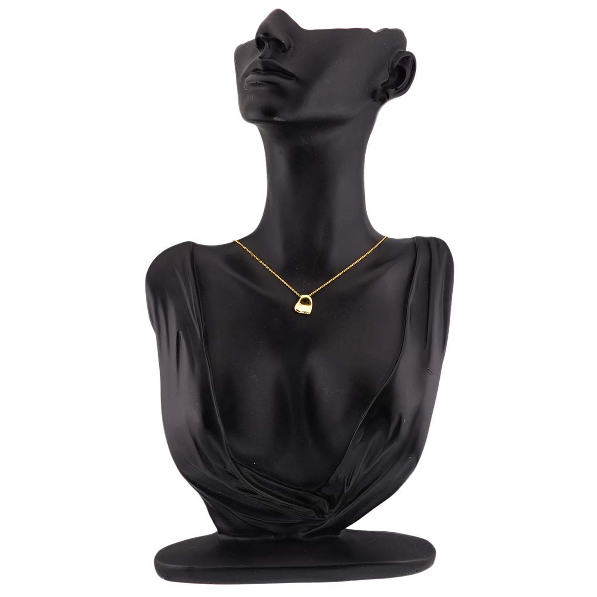 Full Heart Necklace 18K Yellow Gold 750